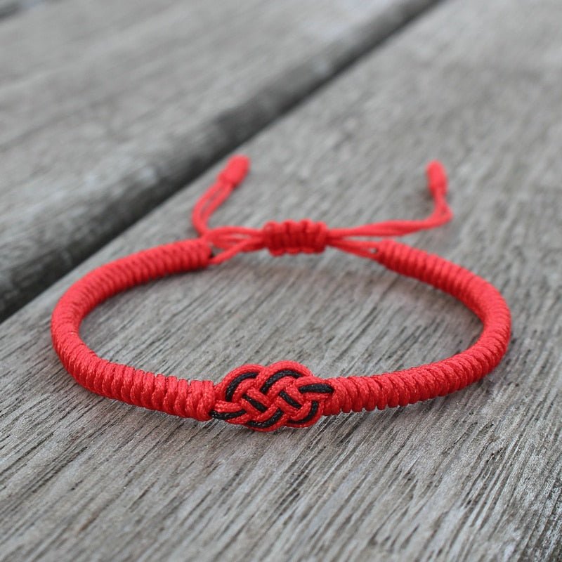 Red String Lovers Knot Bracelet Red by One Lucky Wish