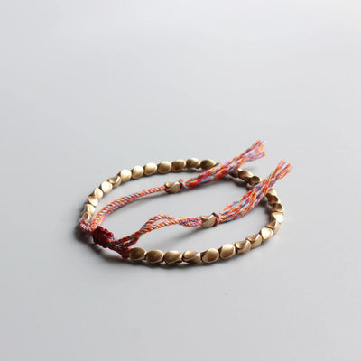 Tibetan Copper Beads Healthy Aura Bracelet - One Lucky Wish
