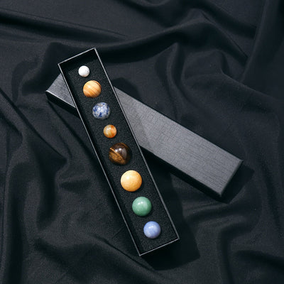 Eight Planets of the Solar System Crystal Mineral Collection - One Lucky Wish
