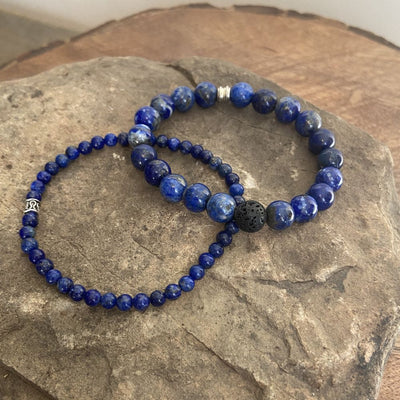 Lapis Lazuli Men's and Women's Mala Bracelet - One Lucky Wish