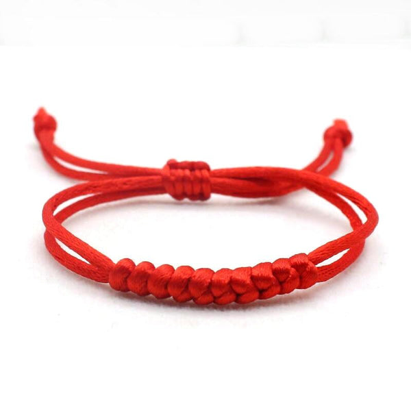 Red String Lovers Knot Bracelet Red by One Lucky Wish