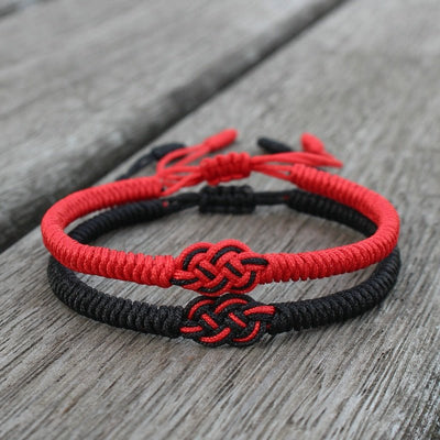 Red String Lovers Knot Bracelet - One Lucky Wish