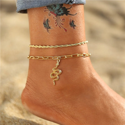 Snake Anklet - One Lucky Wish