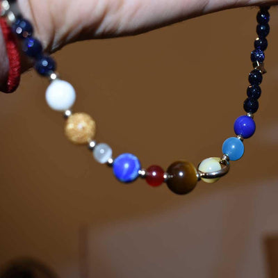 Solar System Bead Necklace and Bracelet - One Lucky Wish
