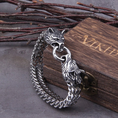 Viking Wolf Power Bracelet - One Lucky Wish